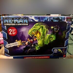 HE MAN & THE MASTERS OF THE UNIVERSE CHAOS SNAKE ATTACK PLAYSET NEW!